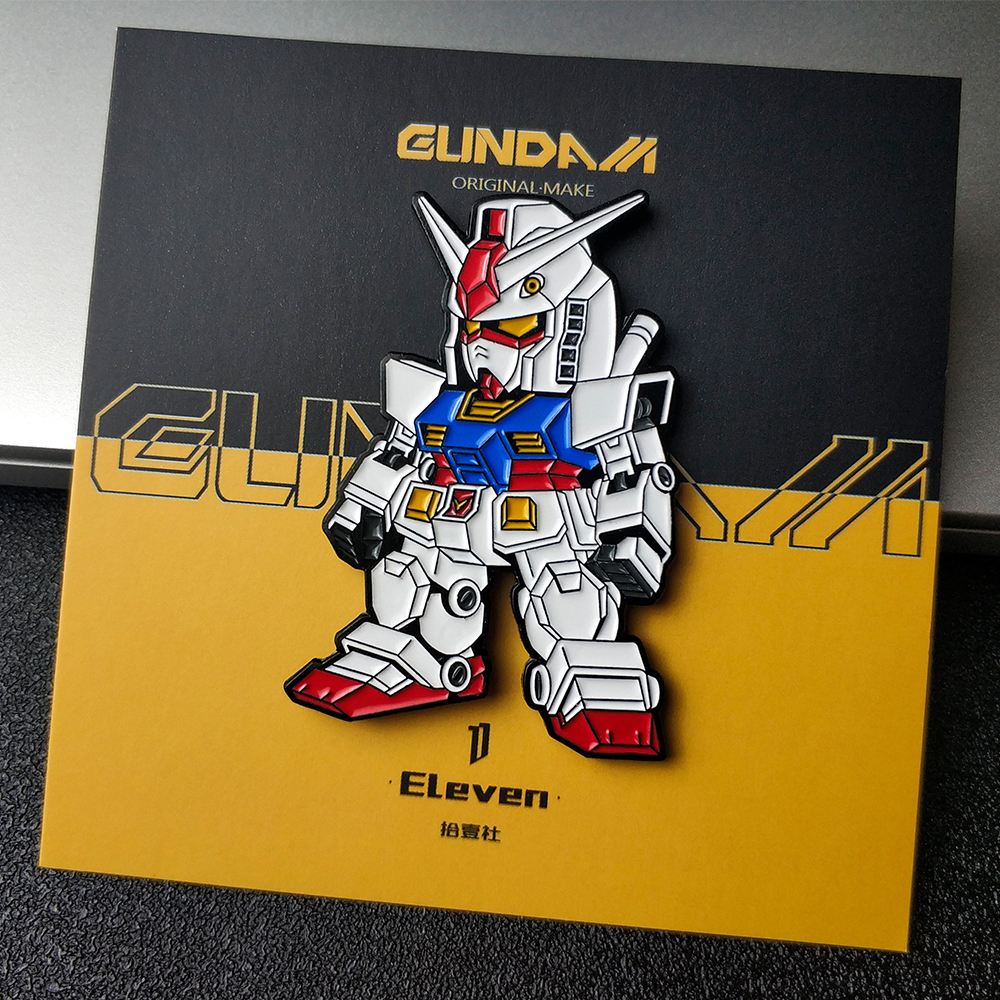 Eleven原创高达徽章机动战士RX-78元祖胸针ins风潮流饰品生日礼物 饰品/流行首饰/时尚饰品新 胸针 原图主图