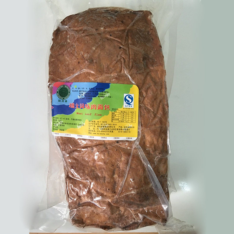 瑞士风味肉面包3400g左右需称重 欧百德肉糕方包大香肠瑞士面包肠