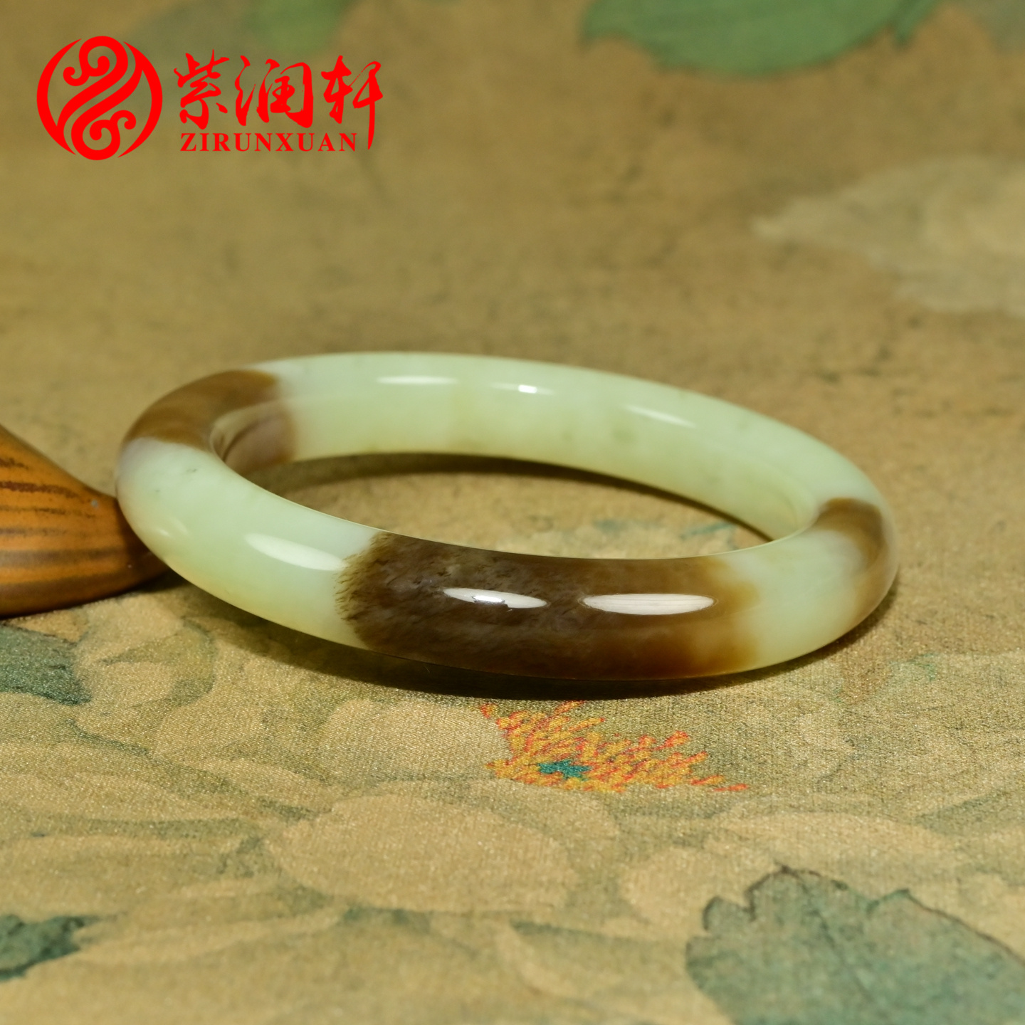 和田玉手镯若羌黄口料糖黄玉玉镯