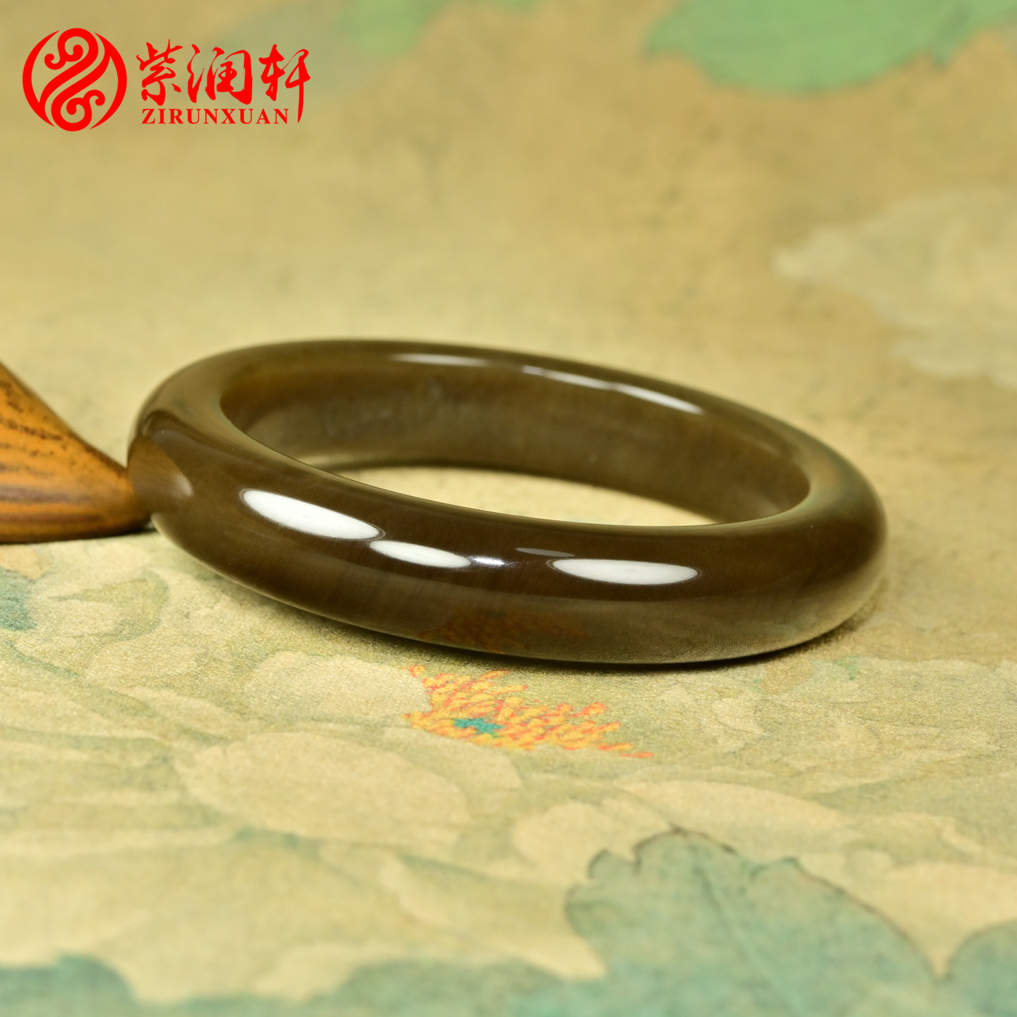 和田玉红糖玉手镯且末料正装手镯