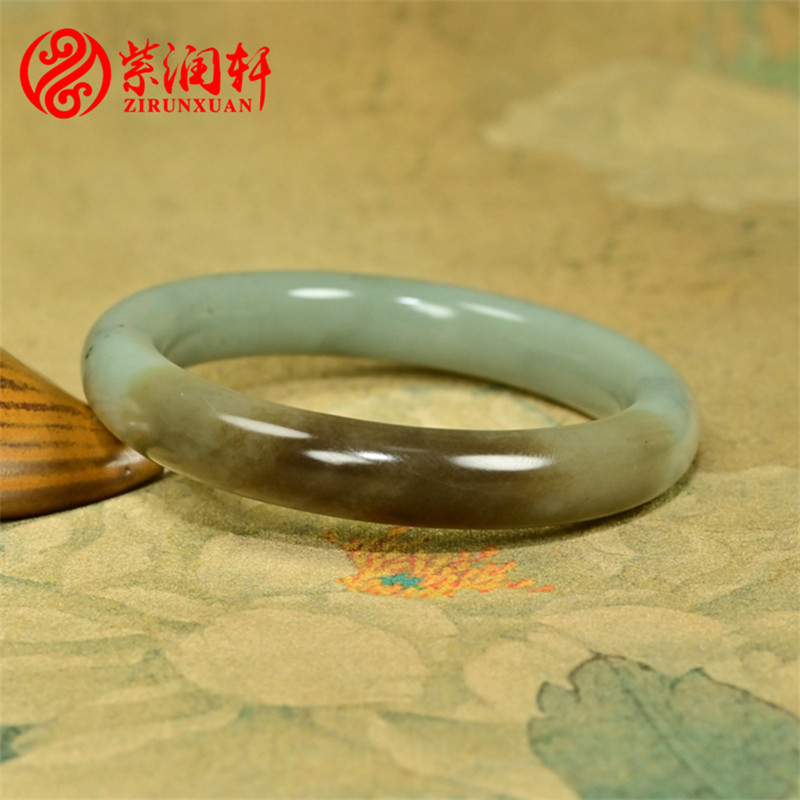 和田玉糖青白玉手镯且末料三色