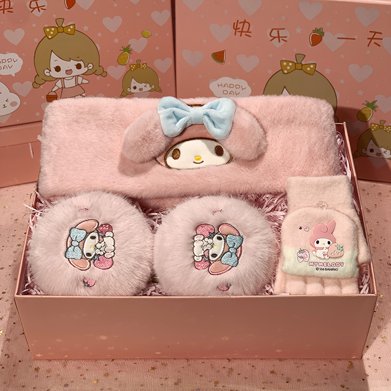 美乐蒂女孩防风保暖秋冬耳罩套装