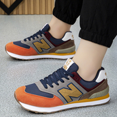 防水增高阿甘户外旅游鞋 n字百搭超轻软底结实跑步鞋 子 休闲鞋 男鞋