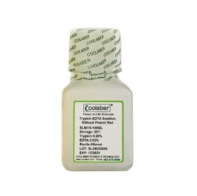 Coolaber/酷来搏 SL6010 0.25%胰酶消化液（含EDTA，不含酚红）