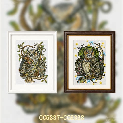 【CC5337-巫师猫头鹰+CC5338-巫婆猫头鹰】十字绣2026新款