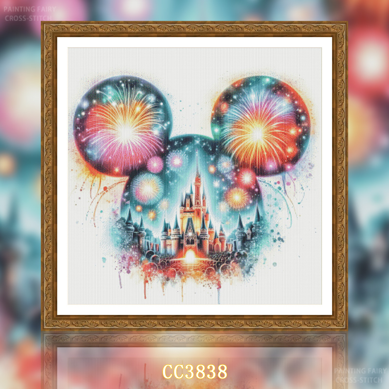 【CC3838-米奇城堡】十字绣2025新款小件线绣客厅餐厅