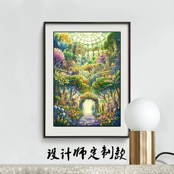 设计师定制款猫猫老师阳光花房十字绣2024年新款自绣手工客厅小格