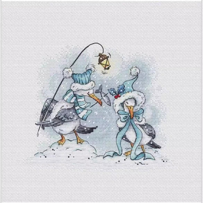 【CC4211-冬日鹅爱的温暖】十字绣2025新款小件线绣客厅餐厅