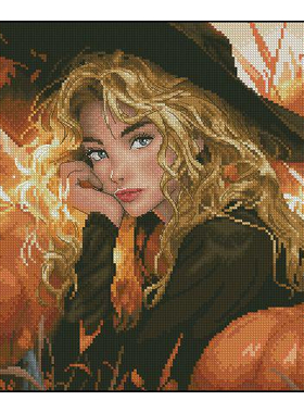 【CC2200-南瓜中的女巫】十字绣2026新款客厅餐厅风景系列小幅简