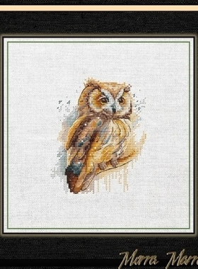 【CC4433-棕色猫头鹰】十字绣2024新款客厅餐厅简单新手款