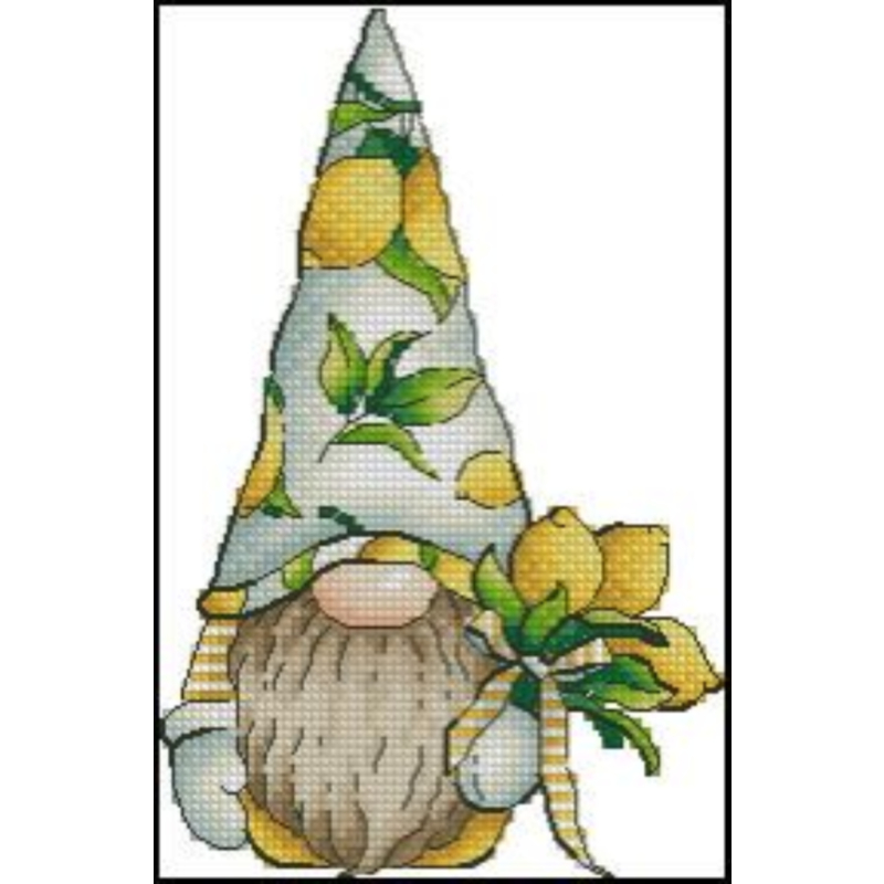 【CC683-水果小矮人-柠檬小矮人 1.】十字绣2024新款自己绣手工