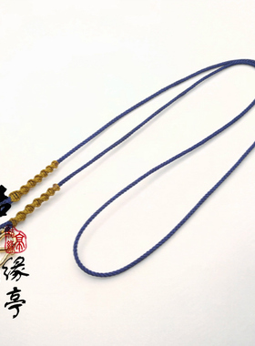 手工编织吊坠佛牌玉佩黄金翡翠玉坠项链红绳平安扣儿童挂件绳多色
