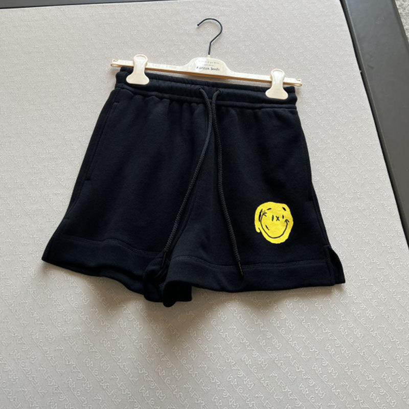 松紧腰自制休闲风短裤