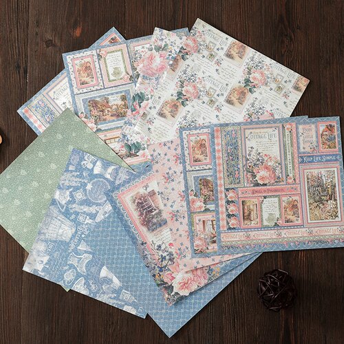 乡间生活庭院花草复古素材10张
