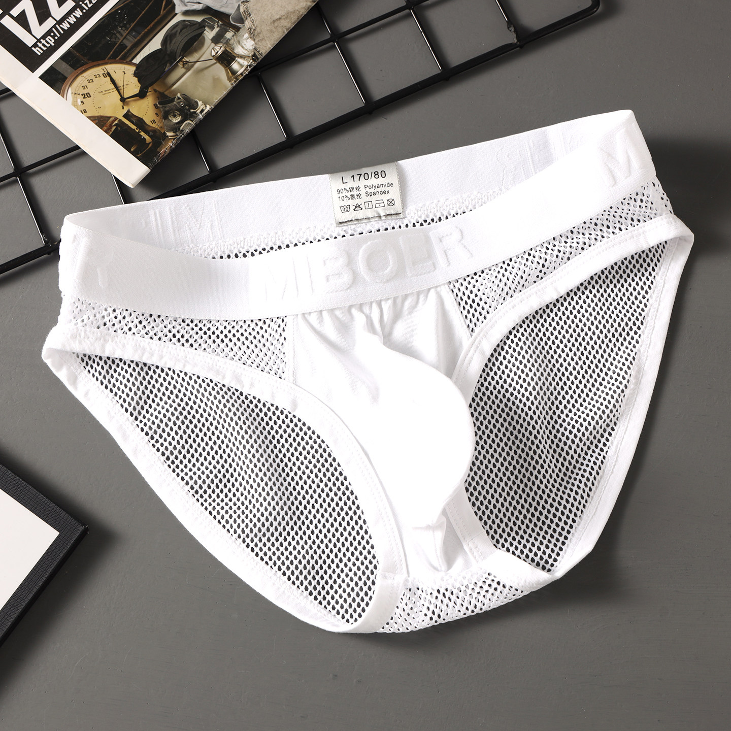 男士三角裤低腰性感大囊袋纯色薄款舒适网孔透气男生健身运动内裤,女士内衣/男士内衣/家居服,男三角内裤,淘宝优惠券,粉丝福利购,淘宝优惠卷