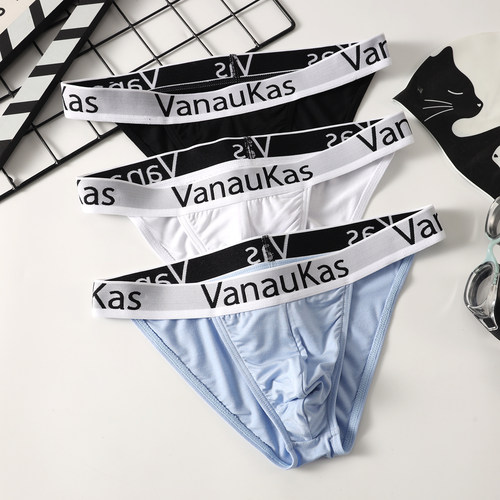 高叉男士内裤纯棉性感低腰三角裤