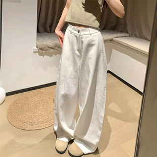 新品弯刀裤女款春夏秋装2026大码胖妹妹显瘦裤子韩系松弛感阔腿裤