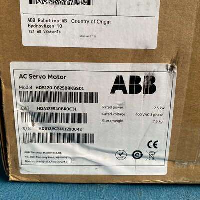 议价~ABB伺服电机 HDS120-0825BRKBS01~可维修