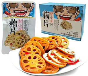 湖南特产智小哥香辣藕片 30g*20/30包 休闲零食小吃  特价包邮
