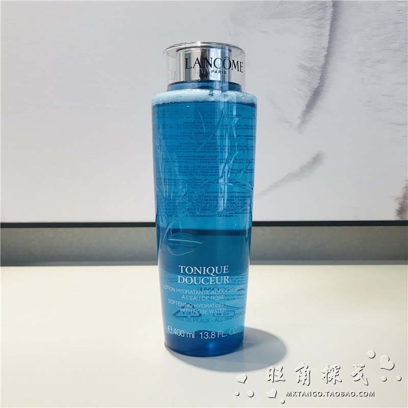 兰蔻大蓝水清滢嫩肤柔和无酒精爽肤水化妆水400ml 清爽补水