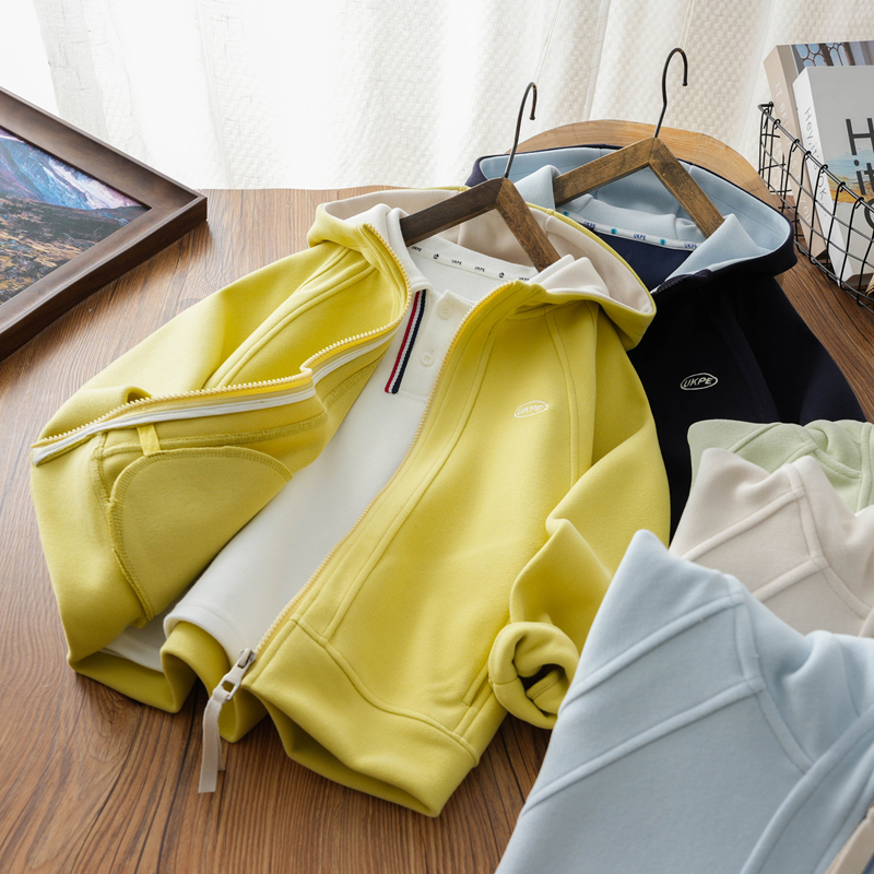 儿童连帽防风外套中大童洋气上衣