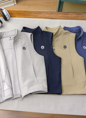 【轻量软壳防风】男童加绒户外马甲2025年秋冬季中大童儿童马夹