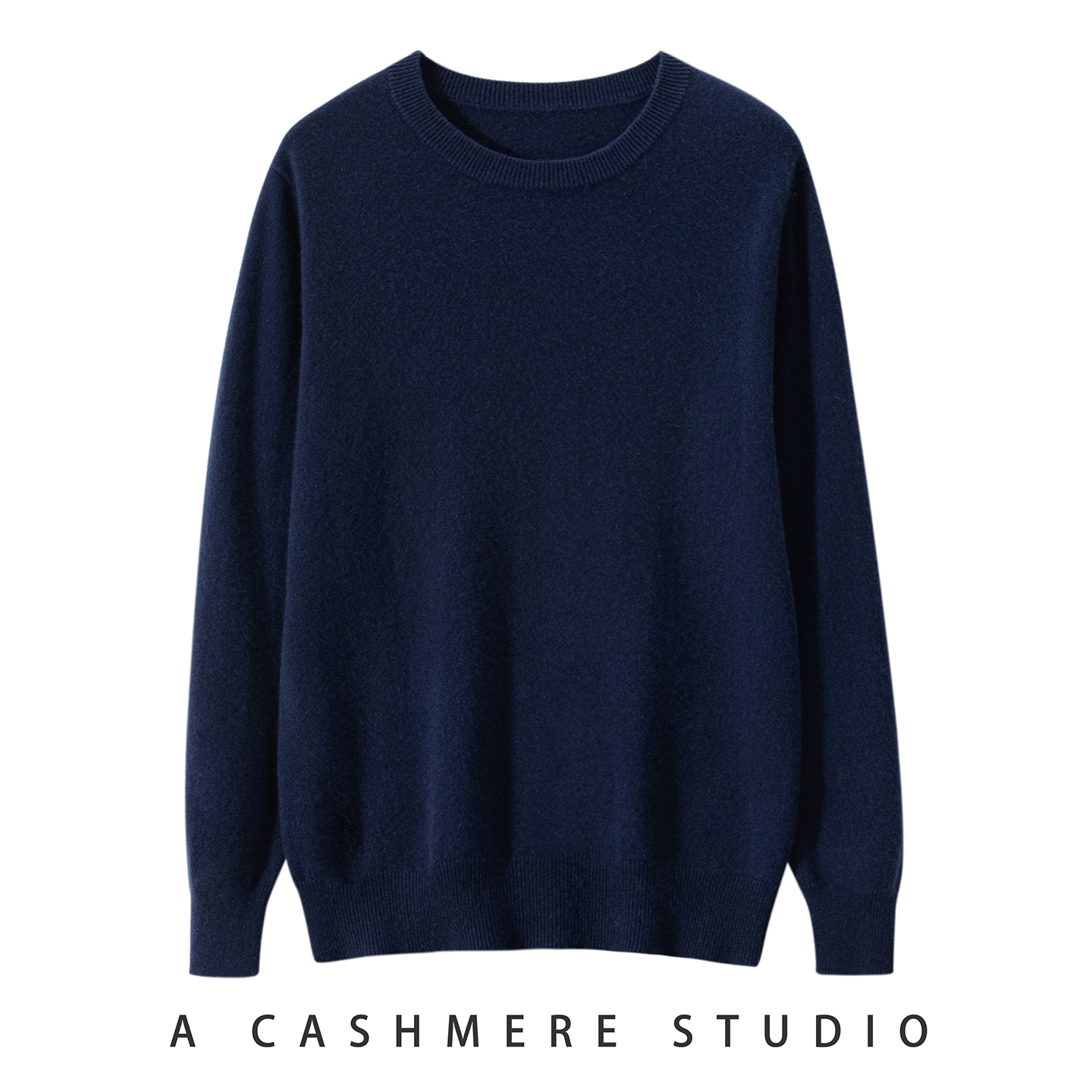 100%纯山羊绒衫男士商务休闲