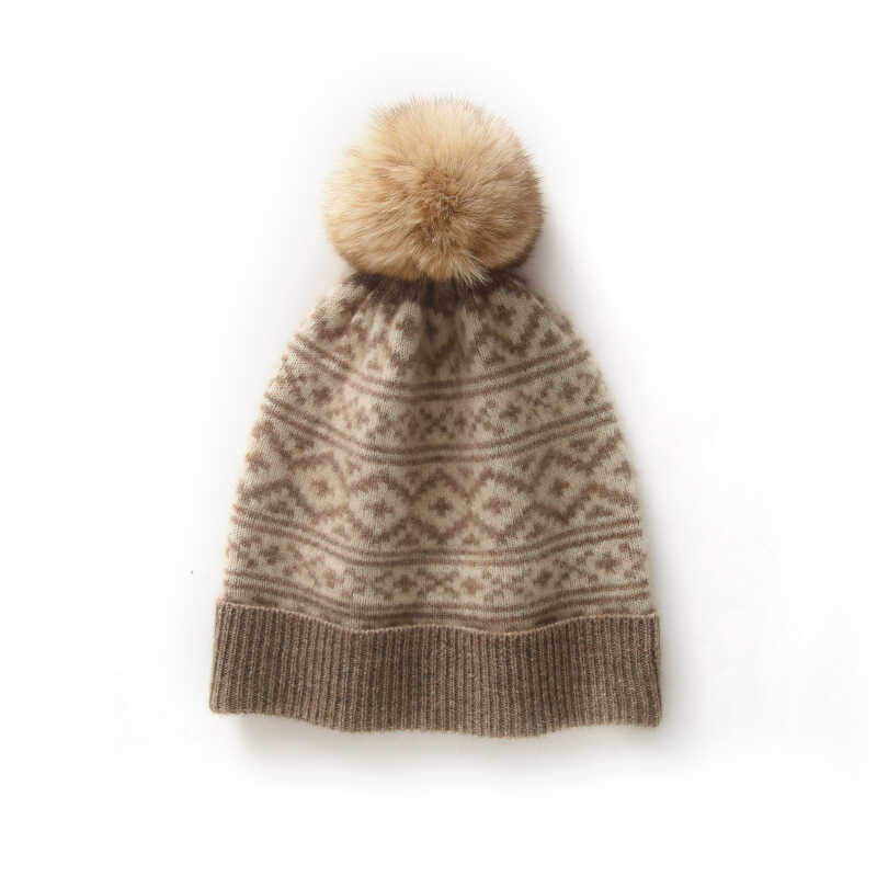 重工提花带毛球针织羊绒毛线帽加厚保暖包头护耳帽子时尚秋冬百搭,服饰配件/皮带/帽子/围巾,帽子,淘宝优惠券,粉丝福利购,淘宝优惠卷