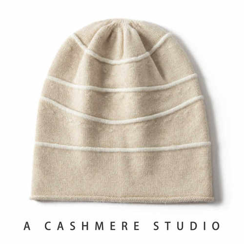 羊绒帽子女款毛线秋冬季异色原创