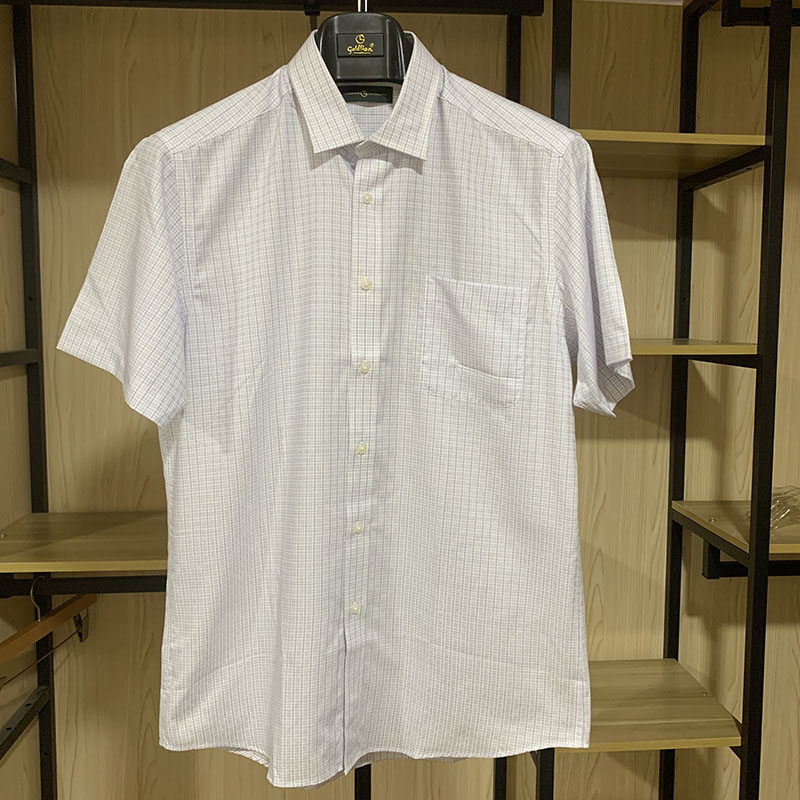 金利来男装夏季纯棉面料短袖衬衫