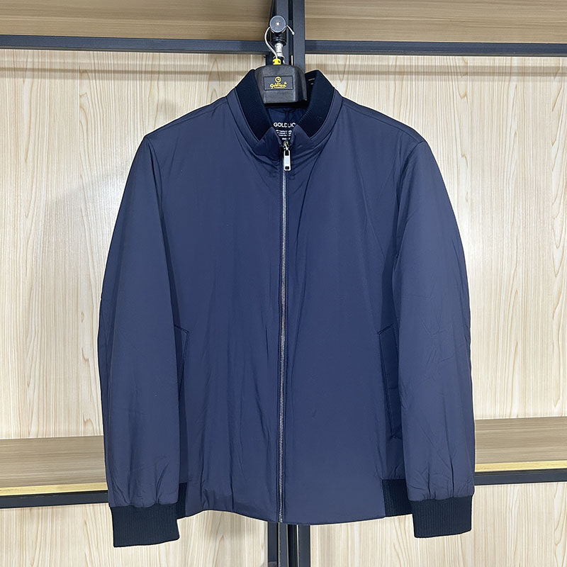 金利来男装棉服秋冬款常规立领保暖纯色休闲外套MXSF26914211-95