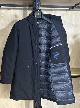 金利来男装羽绒服秋冬款白鹅绒连帽三防面料外套MDSF43914263-95