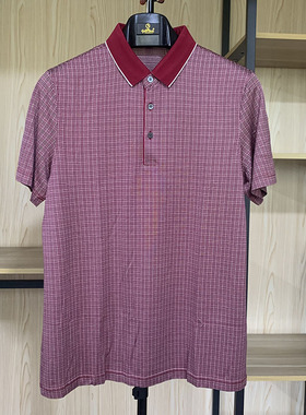 金利来商务男装短袖T恤衫桑蚕丝混纺面料MTSD238-31003-71