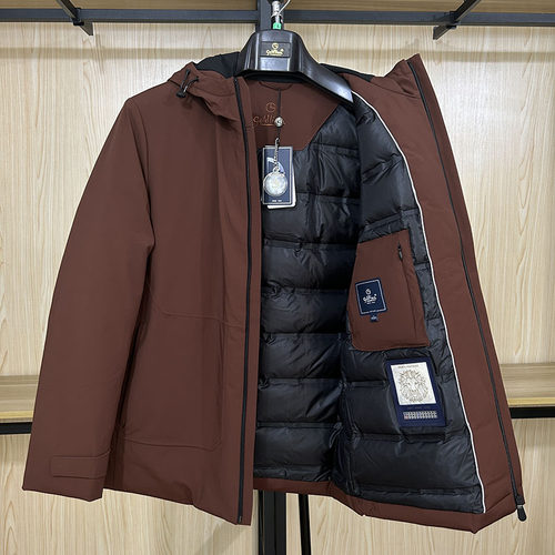 金利来男装羽绒服冬款白鹅绒连帽