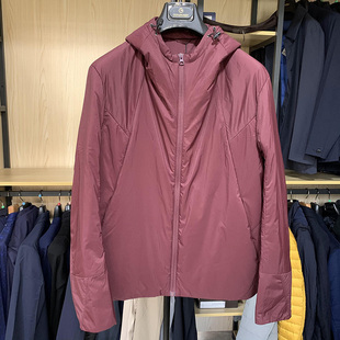 金利来男连帽杜邦舒弹棉柔软舒适轻薄款 棉服休闲外套MXS17131001