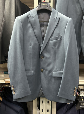 金利来商务男装外套秋冬款修身型纯色西装MZTF25016214-54