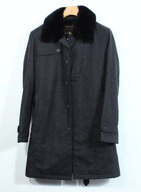 【1折清货】金利来男装外套大衣防伪羊毛羊绒面料MJLC588-25002