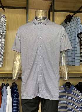 金利来商务男装夏季休闲上衣短袖针织衫TTSC188-23006-35