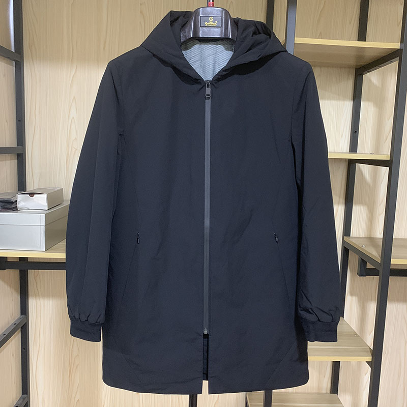 金利来男装秋款中长夹棉风衣外套