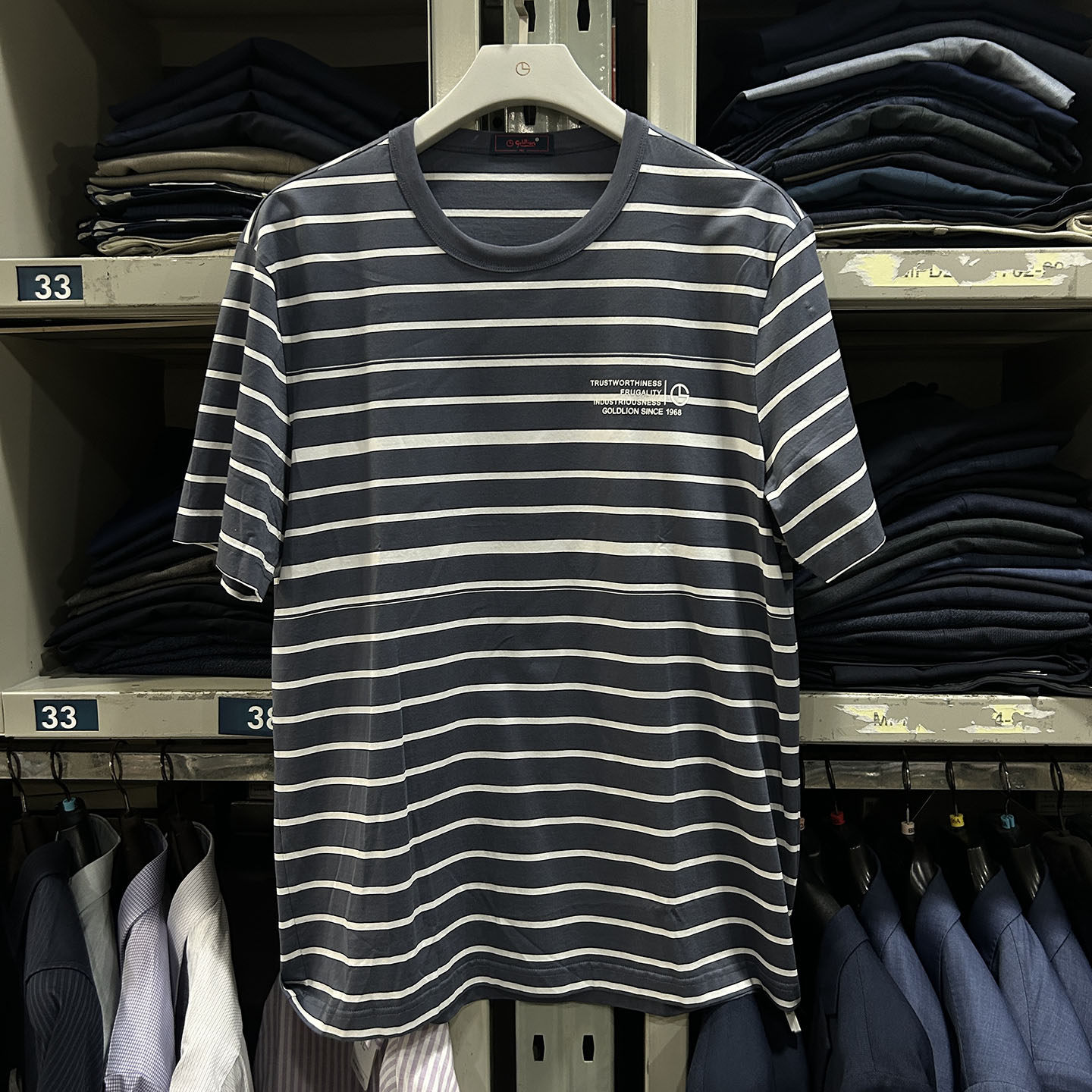 金利来男装T恤衫夏款纯棉抗菌舒适圆领常规短袖MTS23311015-88,男装,T恤,淘宝优惠券,粉丝福利购,淘宝优惠卷