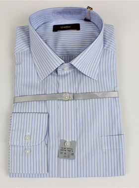 金利来男装纯棉面料长袖条纹衬衫MSLB138-12304-25