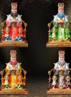 四海龙王树脂神像12寸东海南海北海西海龙王爷风调雨顺龙神龙王像