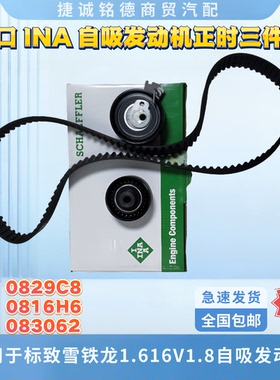 进口INA正时组件适用于标致雪铁龙1.616V1.8自吸发动机正时三件套