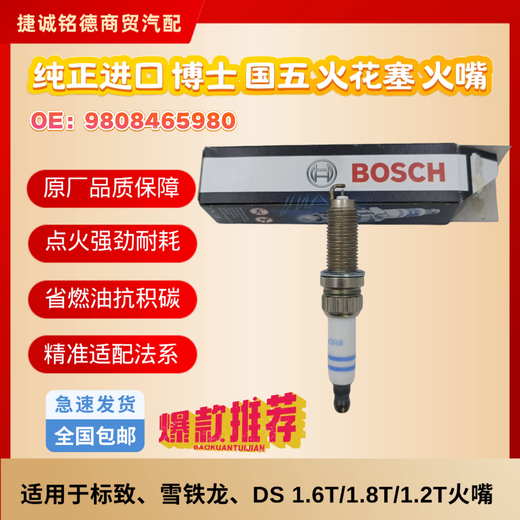 国五款DS1.6T进口火花塞博士