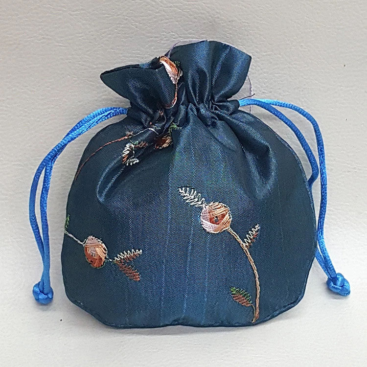 丝绸锦布袋珠宝首饰玉器收纳束口袋绒布麻布小袋子锦囊钱包装布袋