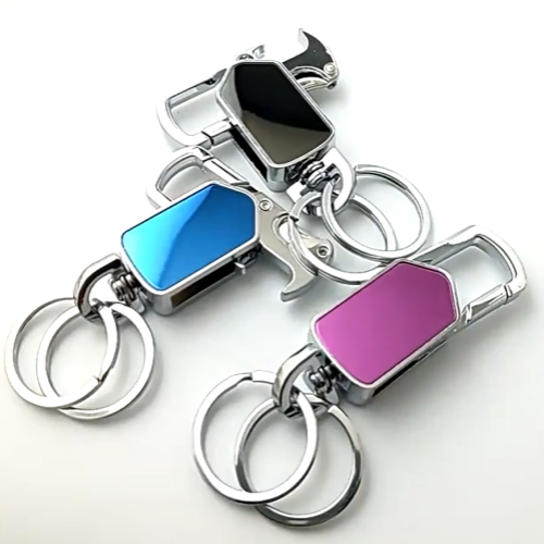 多功能指尖陀螺刻字定制汽车钥匙扣创意腰挂男士个性开瓶器挂件