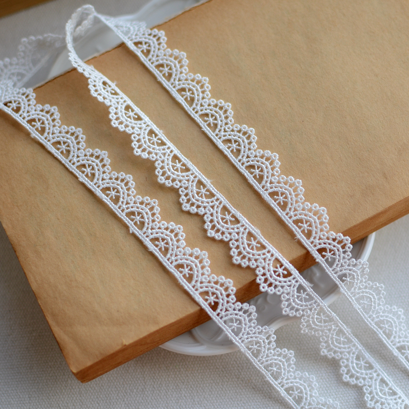 白色水溶服装材料刺绣花边