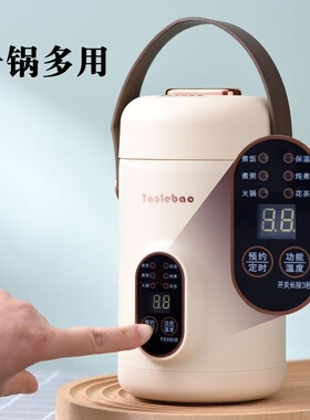便携式电炖杯多功能电煮锅煮粥煲汤煮饭办公室宿舍保温预约电炖盅