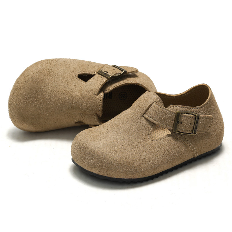睿足春秋儿童软木休闲鞋皮质