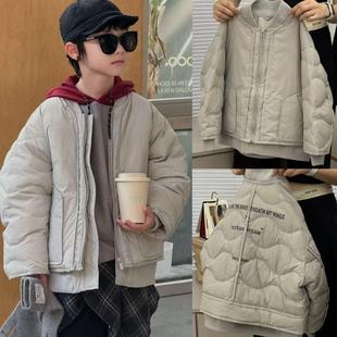 波拉韩国童装儿童羽绒服秋冬新款男女童韩版宽松加厚白鸭绒外套潮